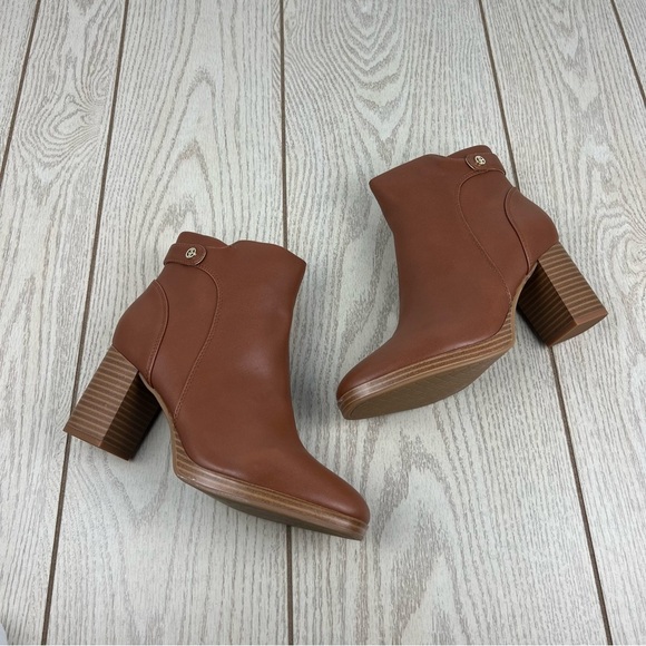 Giani Bernini Women's Trumann Memory Foam Block Heel Dress Booties 8M Cinnamon - Picture 3 of 9
